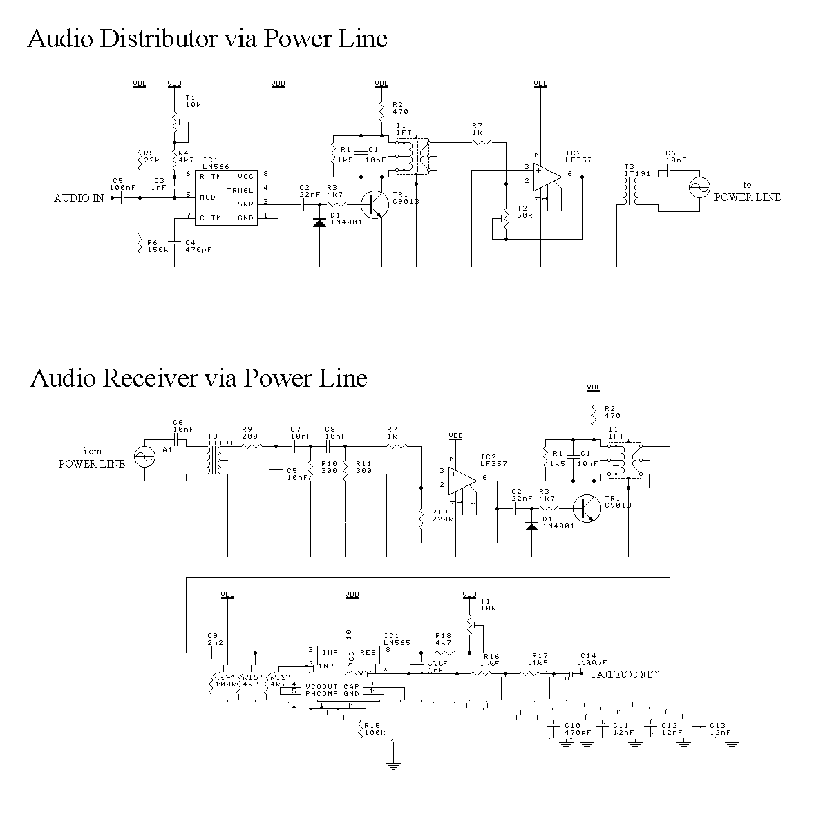 Ground Wire Power-Line 3-Channel Intercom System – 2-Station Set, Uses Existing Electrical Wiring For Communication